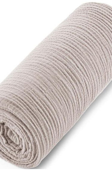 Yafa 100% Organic Cotton Muslin 200 Thread Count Fitted Sheet