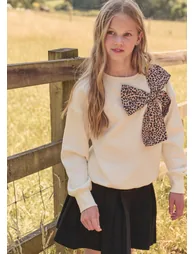 Paige Bow Shoulder Sweatshirt - 5