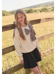 Paige Bow Shoulder Sweatshirt - 6