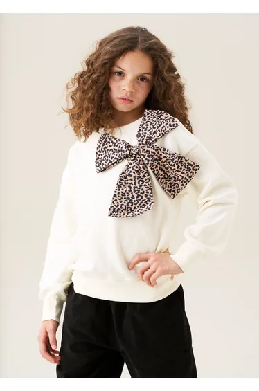 Paige Bow Shoulder Sweatshirt