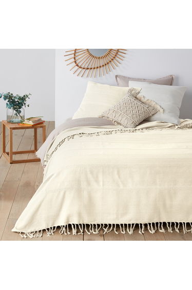 Nedo Cotton Fringed Bedspread