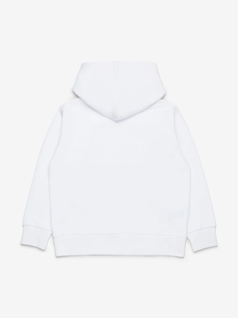 هودي أطفال بطبعة شعار - أبيض - 1