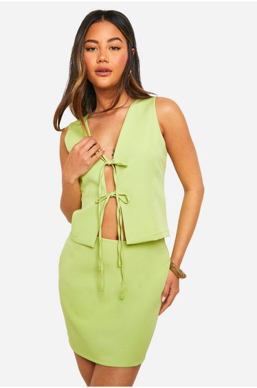Micro Mini Skirt - soft lime