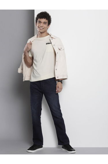 Men Bootcut Fit Solid Jeans
