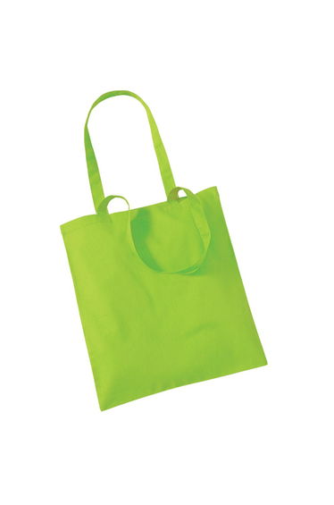 Westford Mill Bag For Life Long Handle Tote Bag - Lime Green
