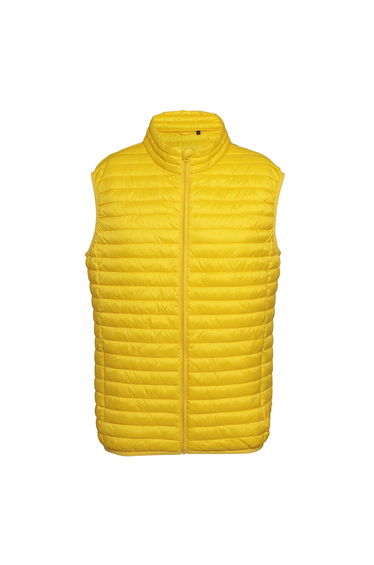 2786 Mens Tribe Fineline Padded Gilet/Bodywarmer - Bright Yellow