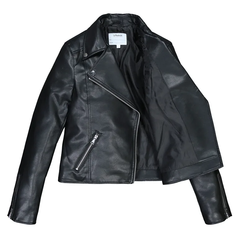 Zip-Up Biker Jacket - 4