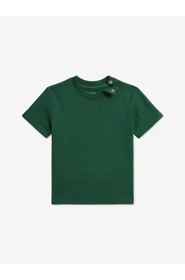 Ralph Lauren Baby Boys Cotton Logo T-Shirt in Green