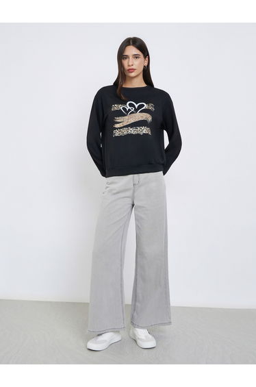 Black Long Sleeve Regular Fit T-Shirt
