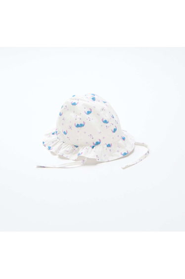 'Stitch' 'Disney' Bucket Hat with Tie Straps BLUE