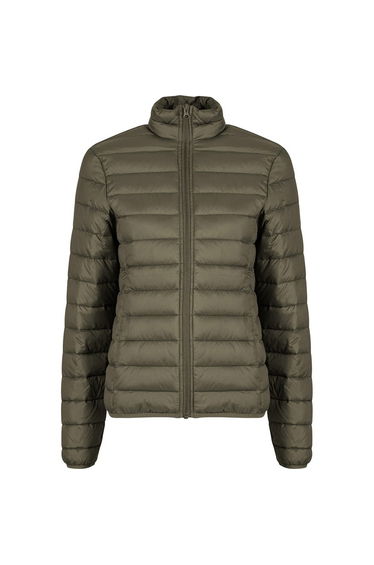 New Morning Studios Womens/Ladies Lightweight Puffer Jacket - Olive