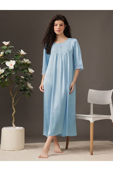 Satin Lace Detail Nightdress