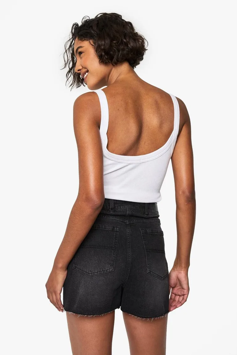 Tall Denim Mini Short - 1