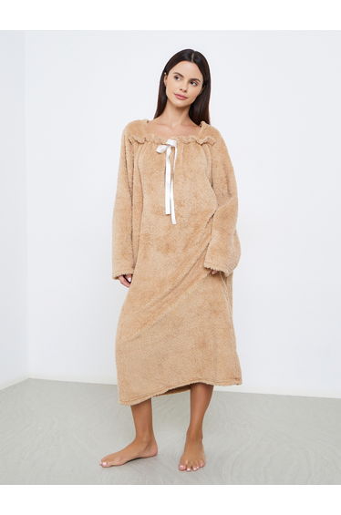 Polar Fleece Square Neck Nightdress