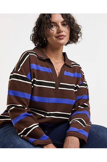 Thick Stripe Polo