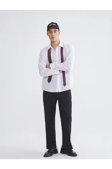 Men's Regular Fit Poplin Shirt