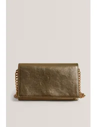 MAHIRAA Crossbody Flapover Bag Gold-Col - 1