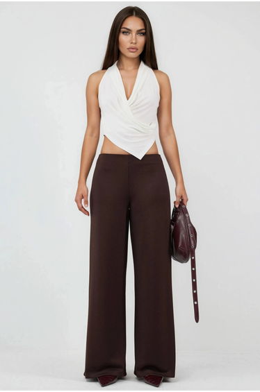 BUSEM High Waist Wide Leg Trousers