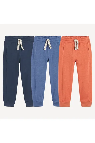 Pack of 3 Joggers in Cotton