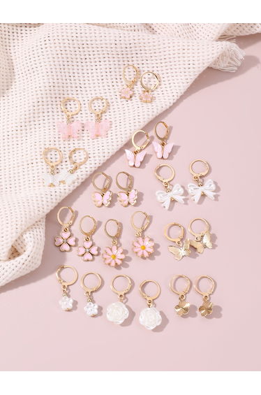 Set of 12 - Assorted Pendant Earrings