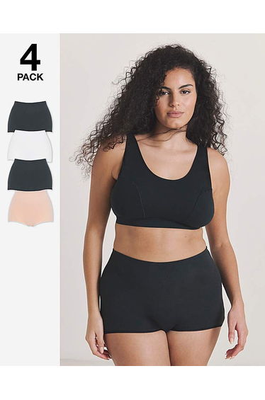 4 Pack Comfort Short Knickers