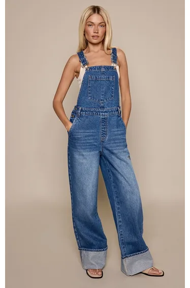 Dark Blue Classic Denim Dunagrees