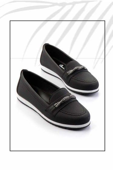 Black Women's Loafer Shoes