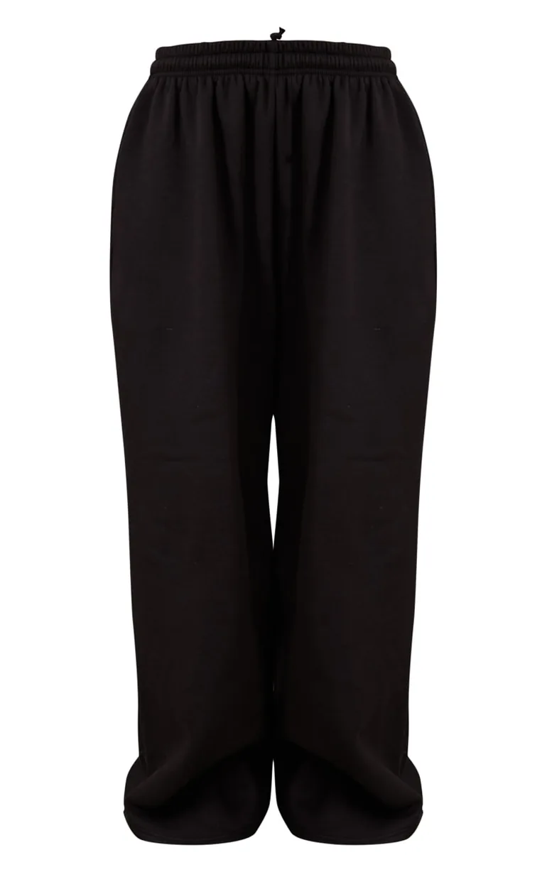 Tall Black Wide Leg Joggers - 4
