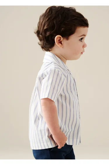 Santi Cut And Sew Stripe Shirt