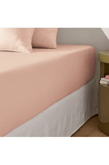 Opale Cotton Sateen Fitted Sheet with 30cm Flap