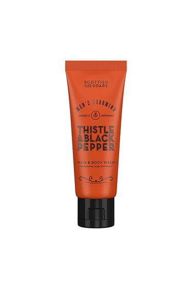 Scottish Fine Soaps Thistle & Black Pepper Hair & Body Wash 75ml Tube