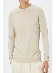 Beige Men's Sweater - 3