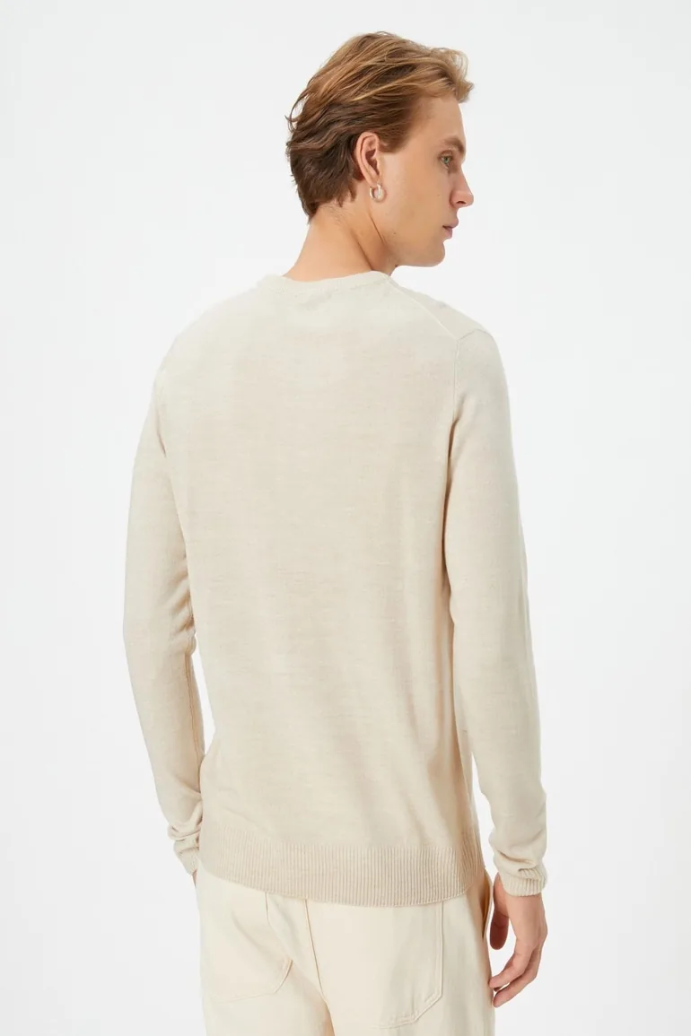 Beige Men's Sweater - 2