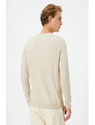 Beige Men's Sweater - 2