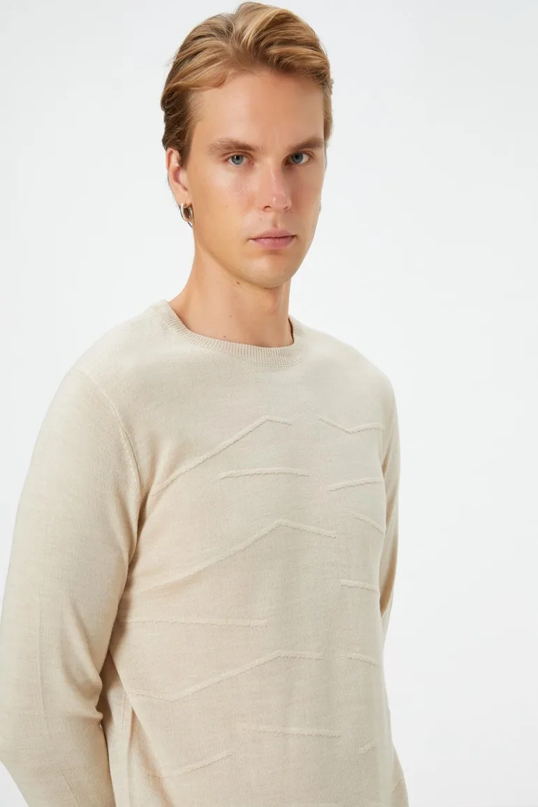 Beige Men's Sweater