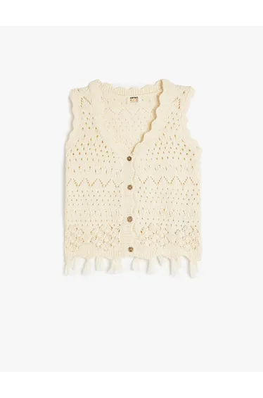 سترة كوتون أبيض