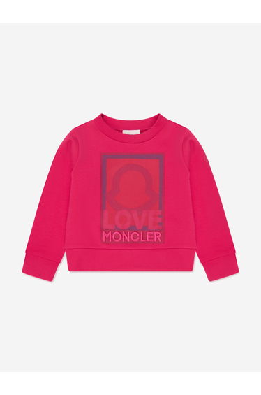 Girls Graphic Print Sweatshirt in Pink