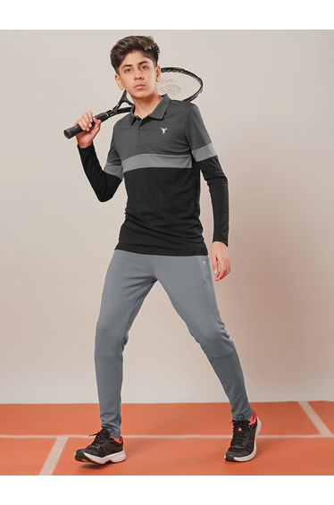 Solid Slim Fit Sports Track Pants