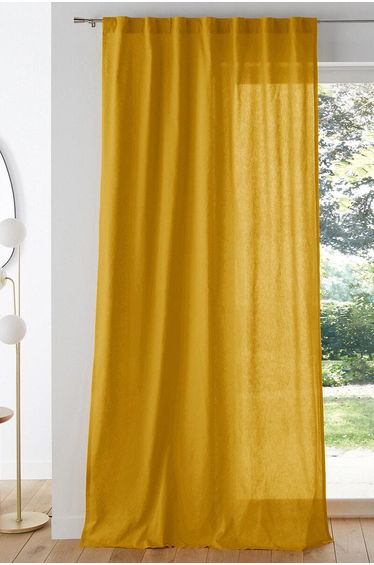 Scenario Single Cotton Curtain with Concealed Tabs