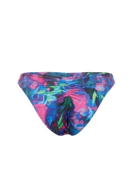 Floral Patterned V-Cut Bikini Bottom - 5