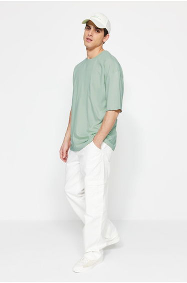 Dark Mint Oversize/Wide Cut 100% T-Shirt