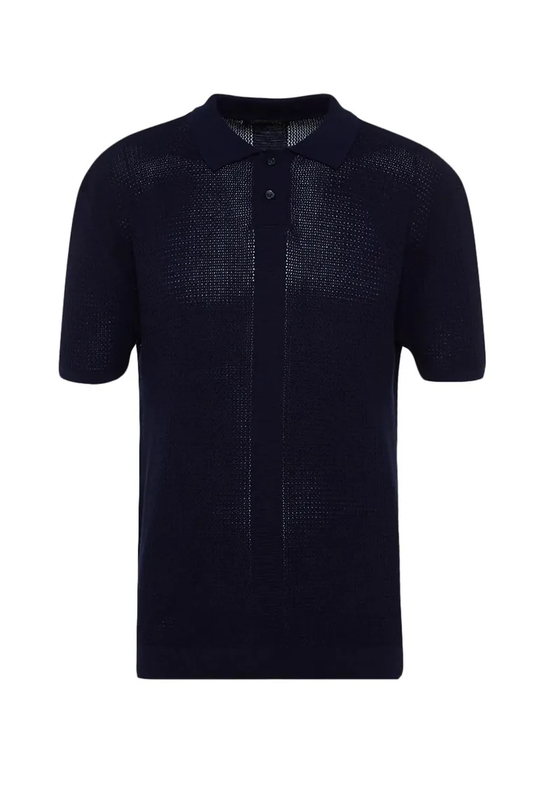 Polo T-shirt - Navy blue - Relaxed fit - 6