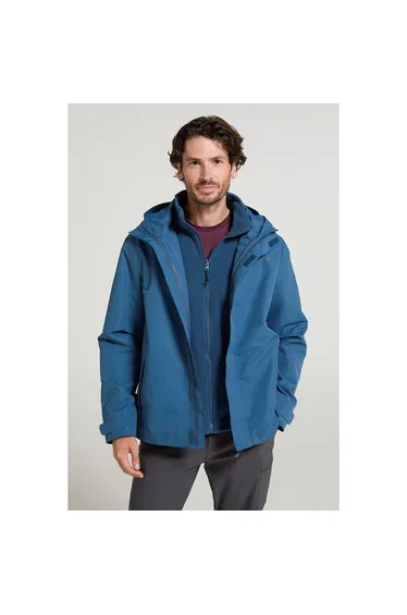 Mountain Warehouse Mens Fell II 3 in 1 Jacket - Dark Blue