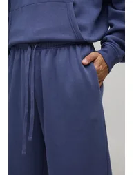 Basic Wide Leg Jogger - indigo - 2
