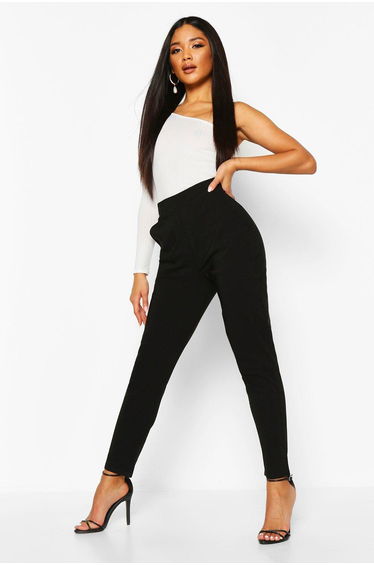 Stretch Tapered Trouser - black