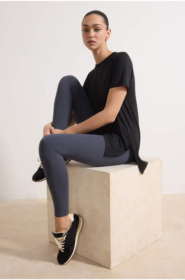 Black Micro Oversized T-Shirt