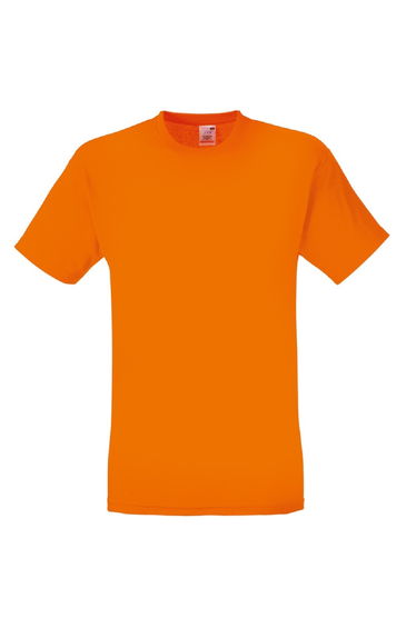 Fruit Of The Loom Mens Screen Stars Original Full Cut Short Sleeve T-Shirt - Orange