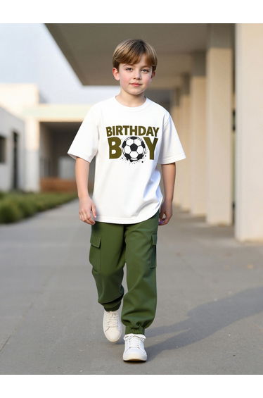 Teens Bday Graphic T-Shirt and Cargo Joggers