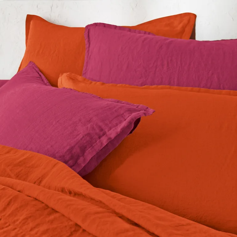 Linot 100% Washed Linen Fitted Sheet for Deep Mattresses (30cm) - 3