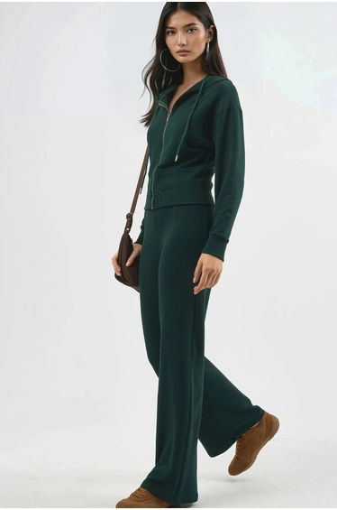 BUSEM High Waist Pull-On Straight Leg Pants